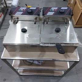 Double Deep Fat Fryer 6 6 Liter Full Stainless Steel Body In Jaipur Heating Tools Systems