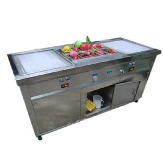 Double Fried Pan Ice Cream Machine