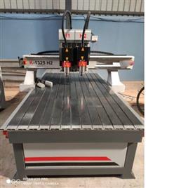 Double Head Cnc Wood Carving Machine, Job Material: MDF, Acrylic, Sign Board, Plastic, Wood, Foam Board, PVC, Plywood