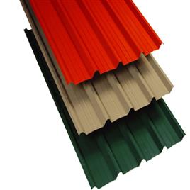 Durable Color Coated Metal Roofing Sheets, Overall Width: 1.07mm