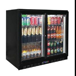 Ebb 2 Door Back Bar Chiller With Glass Door, Temperature Range: 2 Degree ~ 10 DegreeC