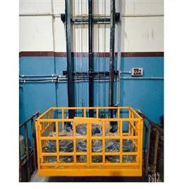 Electro Hydraulic Single Mast Goods Lift, Material: Mild Steel