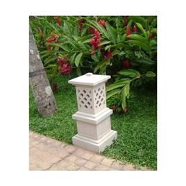 Engraved Lamp Post Head, Base Material: Stone