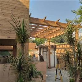 External Wooden Pergola In Delhi Astha Creation