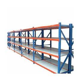 Fabric Storage Rack In Ahmedabad Rudra Steel Industries, Color: Blue and Orange