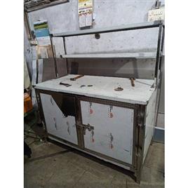 Fast Food Counter With Door, Material: Stainless Steel