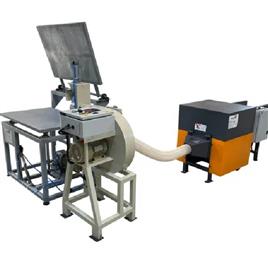 Fiber Opening Pillow Filling Machine With Synchronized Pillow Beating Machine, Fiber Opening Capacity: 150 - 100 kg / hr