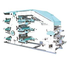 Flexographic Printing Machine 6 Colors, Dimession(LxBxH): 17.5 X 6 X 11 Feet