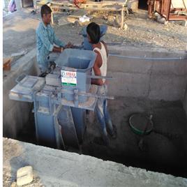 Fly Ash Bricks Making Machine Manual, 9X4X3 INCH: 3 Bricks
