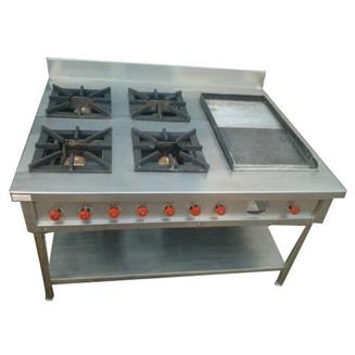 Four Burner Commercial Gas Stove