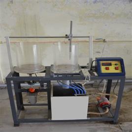 Free And Forced Vortex Apparatus, Sump tank: Made of stainless steel , Capacity 35 liters approx. Size : 250 x 400 x 350 mm