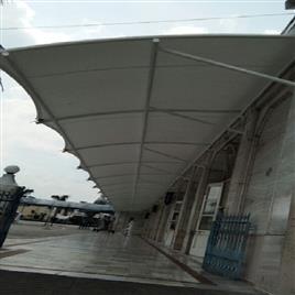 Frp Modular Tensile Entrance Shade, Height: as per requirement