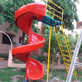 Frp Spiral Slider With Ladder