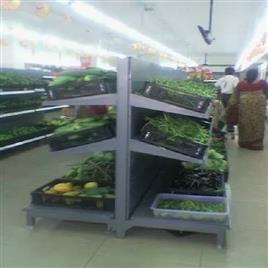 Fruits And Vegetable Display Racks In Hyderabad Jayalaxmi Flexible Systems, Height: 5-7 feet