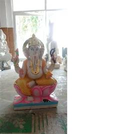 Ganesh Ji Marble Statue Marble Ganesh Murti Size2Fit, Material: Marble