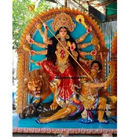 Gfrp Durga Statue, Position: any