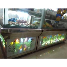 Glass Designer Sweet Display Counter 2, Material: Stainless Steel