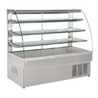 Glass Display Counter, Material: Stainless Steel