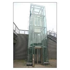 Glass Passenger Building Lift, Door Style: Automatic