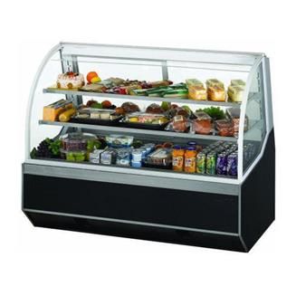 Glass Refrigerator Display Case For Restaurant, Material: Stainless Steel