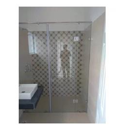 Glass Shower Partition, Pattern: Plain