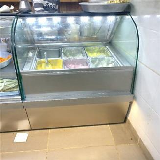 Glass Shrikhand Display Counter, Material: Glass