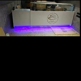 Glass Ss Ice Cream Display Counter