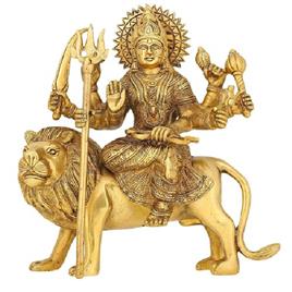 Golden Durga Maa Statue