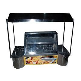 Grey Stainless Steel Bhalla Papri Counter