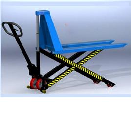 Hand Operated 1Ton High Lift Pallet Truck, Wheel Material: Rubber