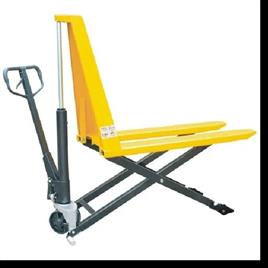 Hand Operated High Lift Scissor Pallet Truck, Minimum Order Quantity: 1