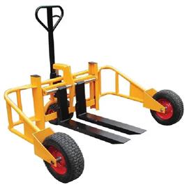 Hand Operated Rough Terrain Pallet Truck, Wheel Material: Rubber