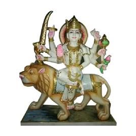 Handmade Marble Durga Statue