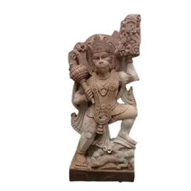 Handmade Marble Hanuman Statue, Packaging Type: Carton Box