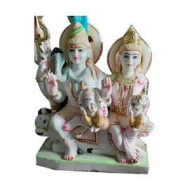 Handmade Marble Shiv Parivar Statues