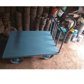 Heavy Duty Platform Trolley In Cheker Plate