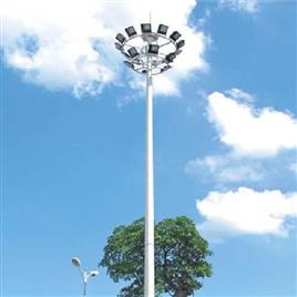 High Mast Lighting Pole In Noida N V Tech Solar Solutions, Pole Type: Octagonal