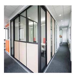 Hinged Aluminium Office Partition, Material: Aluminium