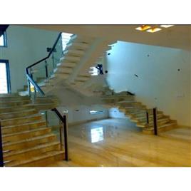 Home Ss Glass Staircase Railing, Material Grade: SS 304