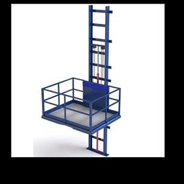 Hydraulic Stacker Goods Lift, Material: Stainless Steel, Aluminium, Glass, Wood