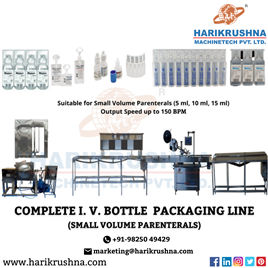 I V Small Volume Parenteral Packing Line