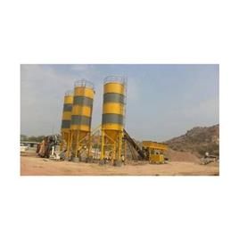 In Line Concrete Batching Plant With Twin Shaft Mixer, Power: 68HP