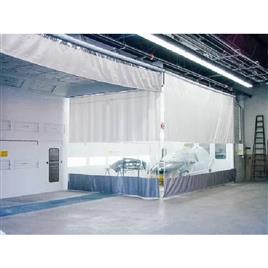 Industrial Roll Up Curtains Color: Blue