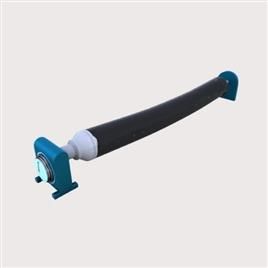 Jointed Axle Rubber Bow Rollers, Size: As per Customer requirement