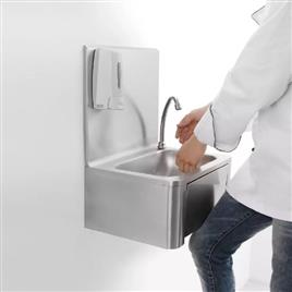 Knee Operated Hand Wash Sink, Material: stainless steel