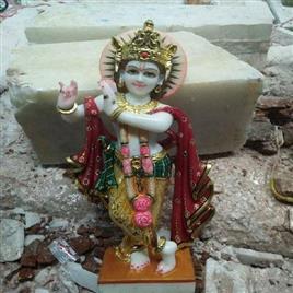 Krishan Ji Statue In Alwar Garima Marble Murti Art