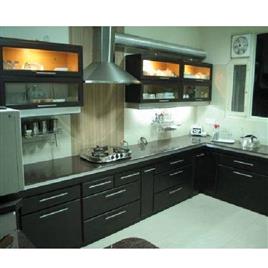 L Shape Modular Kitchen 9, Warranty: 1-5 Years