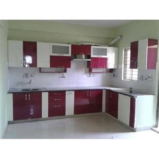 L Shape Wooden Modular Kitchen 013