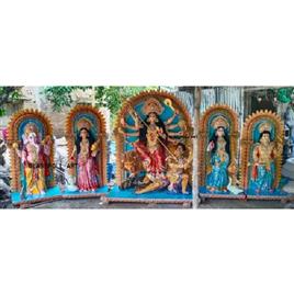 Large Fiber Durga Idol, Design: as picture