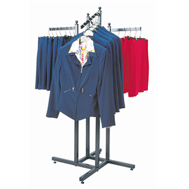 4mm Stainless Steel Four Way Cloth Display Stand